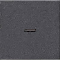 Лицевая панель Gira System55 для 1-кл. выключателя с подсветкой антрацит картинка